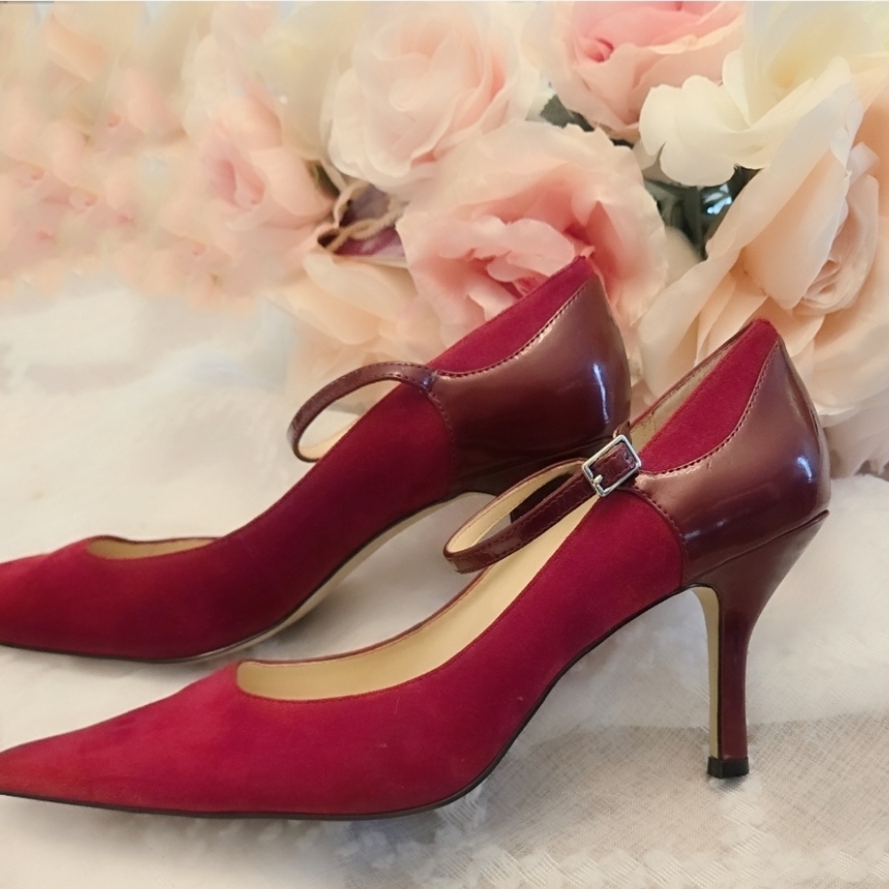 Anne Klein Red Mary Jane Heels